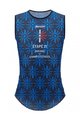 SANTINI Kolesarska  majica brez rokavov - TOUR DE FRANCE 2023 - modra