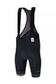 SANTINI Kolesarske kratke hlače z naramnicami - UCI RAINBOW 2023 - črna/mavrično
