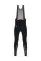 SANTINI Kolesarske dolge hlače z naramnicami - UCI RAINBOW 2020 - črna
