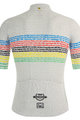 SANTINI Kolesarski dres s kratkimi rokavi - UCI WORLD CHAMP 100 - bela/mavrično