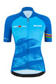 SANTINI Kolesarski dres s kratkimi rokavi - UCI WORLD ECO LADY - svetlo modra
