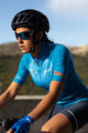 SANTINI Kolesarski dres s kratkimi rokavi - UCI WORLD ECO LADY - svetlo modra