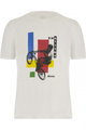 SANTINI Kolesarska  majica s kratkimi rokavi - BMX UCI OFFICIAL - bela