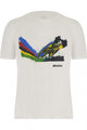 SANTINI Kolesarska  majica s kratkimi rokavi - MTB UCI OFFICIAL - bela