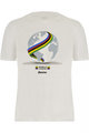 SANTINI Kolesarska  majica s kratkimi rokavi - WORLD UCI OFFICIAL - bela