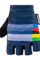 SANTINI Kolesarske rokavice s kratkimi prsti - UCI RAINBOW - modra