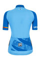 SANTINI Kolesarski dres s kratkimi rokavi - UCI WORLD LADY - svetlo modra