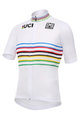 SANTINI Kolesarski dres s kratkimi rokavi - UCI WORLD CHAMPION - bela