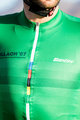 SANTINI Kolesarski dres s kratkimi rokavi - CROWN - zelena