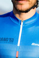 SANTINI Kolesarski dres s kratkimi rokavi - DAMA - modra