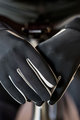 SANTINI Kolesarske  rokavice z dolgimi prsti - VEGA - črna
