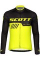 SCOTT Kolesarski dres z dolgimi rokavi poletni - RC TEAM 10 SUMMER - rumena/črna
