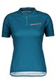 SCOTT Kolesarski dres s kratkimi rokavi - ENDURANCE 30 LADY - modra