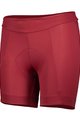 SCOTT Kolesarske kratke hlače brez naramnic - ENDURANCE 20 LADY - bordo