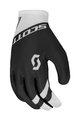 SCOTT Kolesarske  rokavice z dolgimi prsti - RC TEAM LF - bela/črna