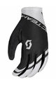 SCOTT Kolesarske  rokavice z dolgimi prsti - RC TEAM LF - bela/črna