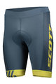 SCOTT Kolesarske kratke hlače brez naramnic - SCOTT RC TEAM - rumena/modra