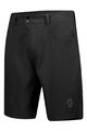 SCOTT Kolesarske kratke hlače brez naramnic - TRAIL MTN - črna