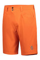 SCOTT Kolesarske kratke hlače brez naramnic - TRAIL MTN - oranžna