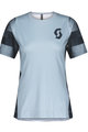 SCOTT Kolesarski dres s kratkimi rokavi - TRAIL VERTIC LADY - svetlo modra