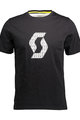 SCOTT Kolesarski dres s kratkimi rokavi - ICON FACTORY TEAM - črna