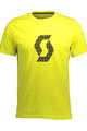 SCOTT Kolesarski dres s kratkimi rokavi - ICON FACTORY TEAM - rumena
