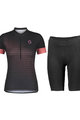 SCOTT Kolesarski dres kratek rokav in kratke hlače - GRAVEL CONTESSA LADY - vijolična/črna