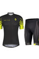 SCOTT Kolesarski dres kratek rokav in kratke hlače - RC TEAM 10 - črna/rumena