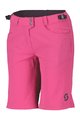 SCOTT Kolesarske kratke hlače brez naramnic - TRAIL FLOW LADY - rožnata