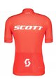SCOTT Kolesarski dres kratek rokav in kratke hlače - RC PRO SS - siva/bela/rdeča