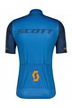 SCOTT Kolesarski dres s kratkimi rokavi - RC TEAM 10 SS - modra/oranžna