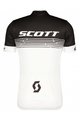 SCOTT Kolesarski dres kratek rokav in kratke hlače - RC TEAM 20 SS - bela/črna