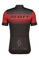 SCOTT Kolesarski dres s kratkimi rokavi - SCOTT RC TEAM 20 SS - rdeča/črna