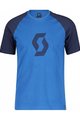 SCOTT Kolesarska  majica s kratkimi rokavi - ICON RAGLAN SS - modra