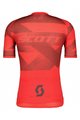 SCOTT Kolesarski dres s kratkimi rokavi - RC PREMIUM CLIMBER - siva/rdeča