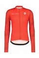 SCOTT Kolesarski dres z dolgimi rokavi poletni - RC TEAM 10 LS - bela/rdeča