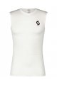 SCOTT Kolesarska majica brez rokavov - CARBON - bela