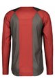 SCOTT Kolesarski dres z dolgimi rokavi poletni - TRAIL VERTIC LS - siva/rdeča