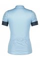 SCOTT Kolesarski dres s kratkimi rokavi - ENDURANCE 20 SS LADY - svetlo modra/modra