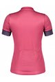 SCOTT Kolesarski dres s kratkimi rokavi - ENDURANCE 20 SS LADY - vijolična/rožnata