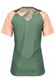 SCOTT Kolesarski dres kratek rokav in kratke hlače - TRAIL VERTIC LADY - zelena/rožnata