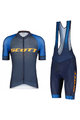 SCOTT Kolesarski dres kratek rokav in kratke hlače - RC PRO SS - modra/oranžna