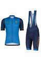 SCOTT Kolesarski dres kratek rokav in kratke hlače - RC TEAM 10 SS - modra/oranžna