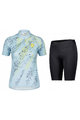 SCOTT Kolesarski dres kratek rokav in kratke hlače - ENDURANCE 30 SS LADY - črna/rumena/modra