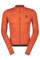 SCOTT Kolesarski dres z dolgimi rokavi zimski - ENDURANCE 10 L/SL - oranžna