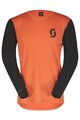 SCOTT Kolesarski dres z dolgimi rokavi poletni - TRAIL VERTIC LS - črna/oranžna