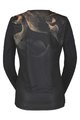 SCOTT Kolesarski dres z dolgimi rokavi poletni - TRAIL VERTIC LS LADY - črna/bež
