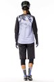 SCOTT Kolesarski dres z dolgimi rokavi poletni - TRAIL VERTIC LS LADY - črna/svetlo modra