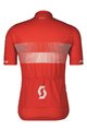 SCOTT Kolesarski dres s kratkimi rokavi - RC TEAM 10 SS - bela/rdeča