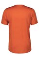 SCOTT Kolesarski dres s kratkimi rokavi - TRAIL FLOW ZIP SS - oranžna